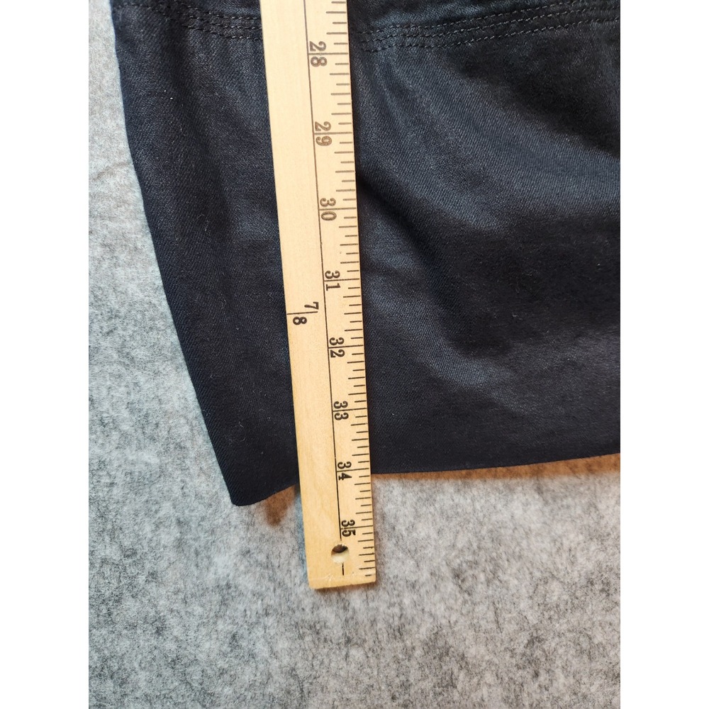 Banana Republic Womens Black Linen Blend Wide Leg Cropped Pants Size S High Rise - Picture 10 of 14